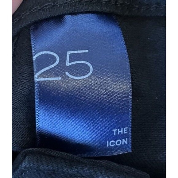 Pilcro Black Icon Flare Patch Pocket Mid Rise Jeans Size 25 - Picture 6 of 10